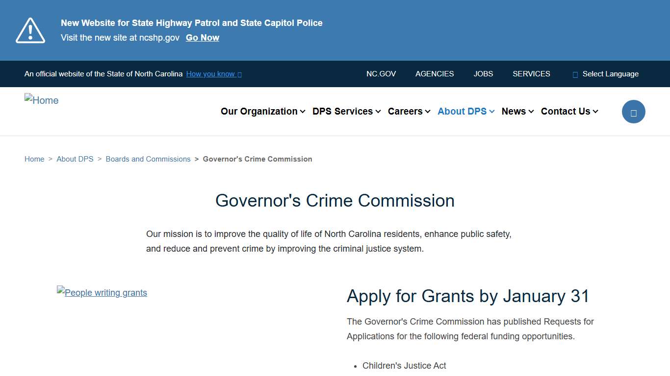 Governor's Crime Commission | NC DPS